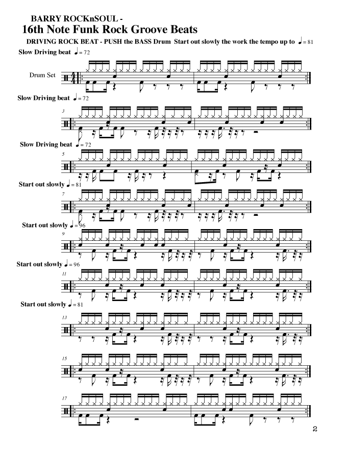 drum lesson rock back beats