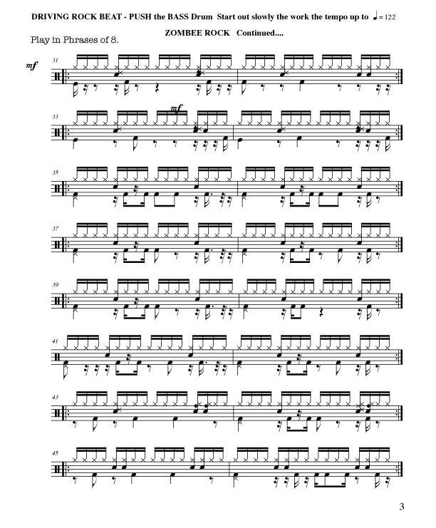 drum lesson rock back beats