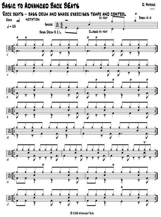 drum lesson rock syncopation