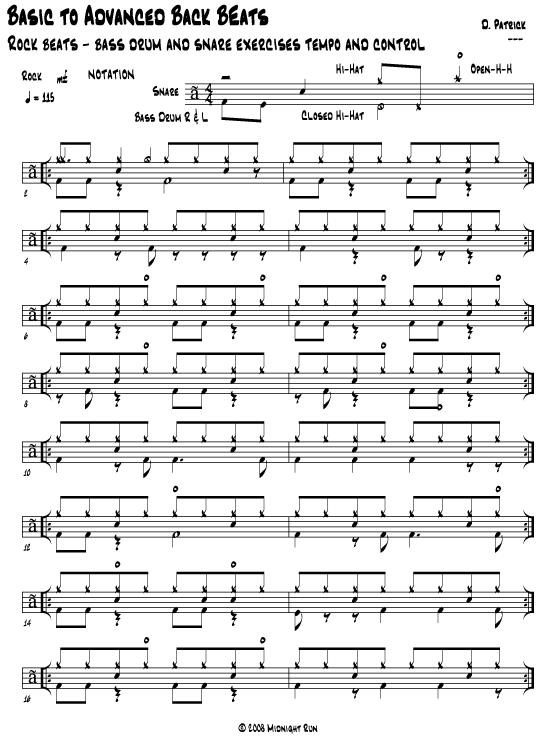 drum lesson rock syncopation