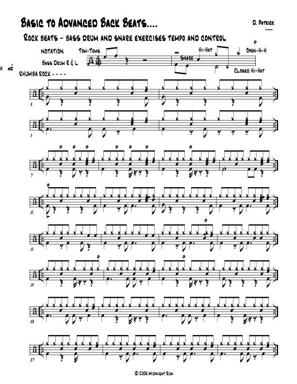 drum lesson rock syncopation