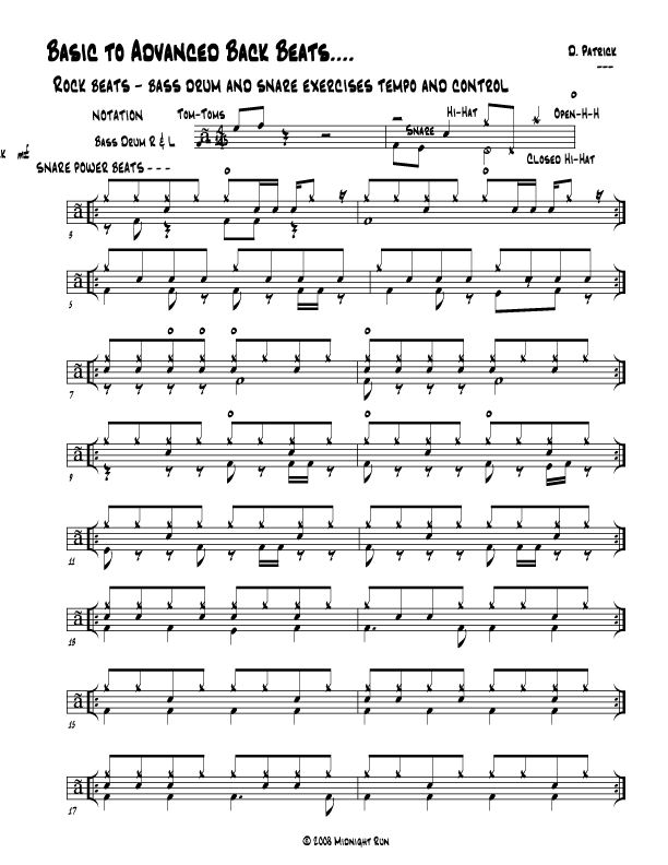 drum lesson rock syncopation