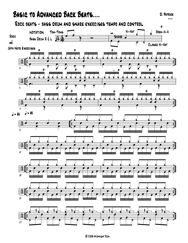 drum lesson rock syncopation